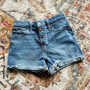 Madewell High-Rise Denim Shorts